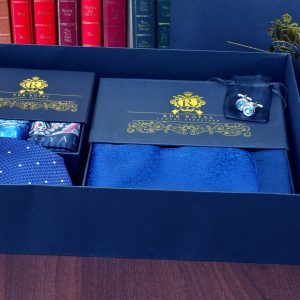 hodvábny pánsky luxusný darčekový set grand royal