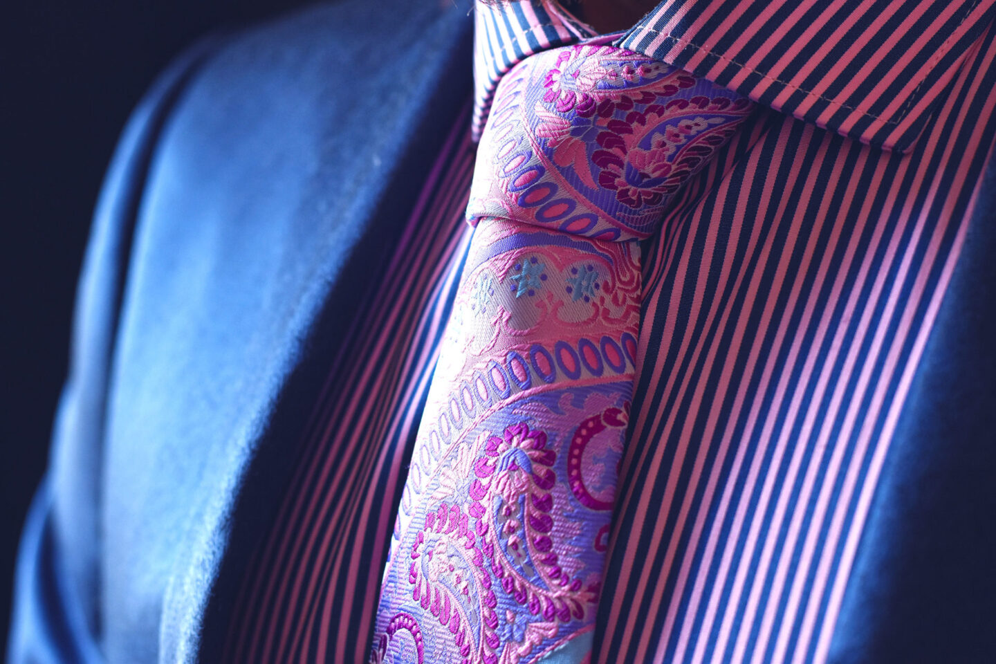 Ďalší pohľad: Silk Necktie, Paisley, Pink