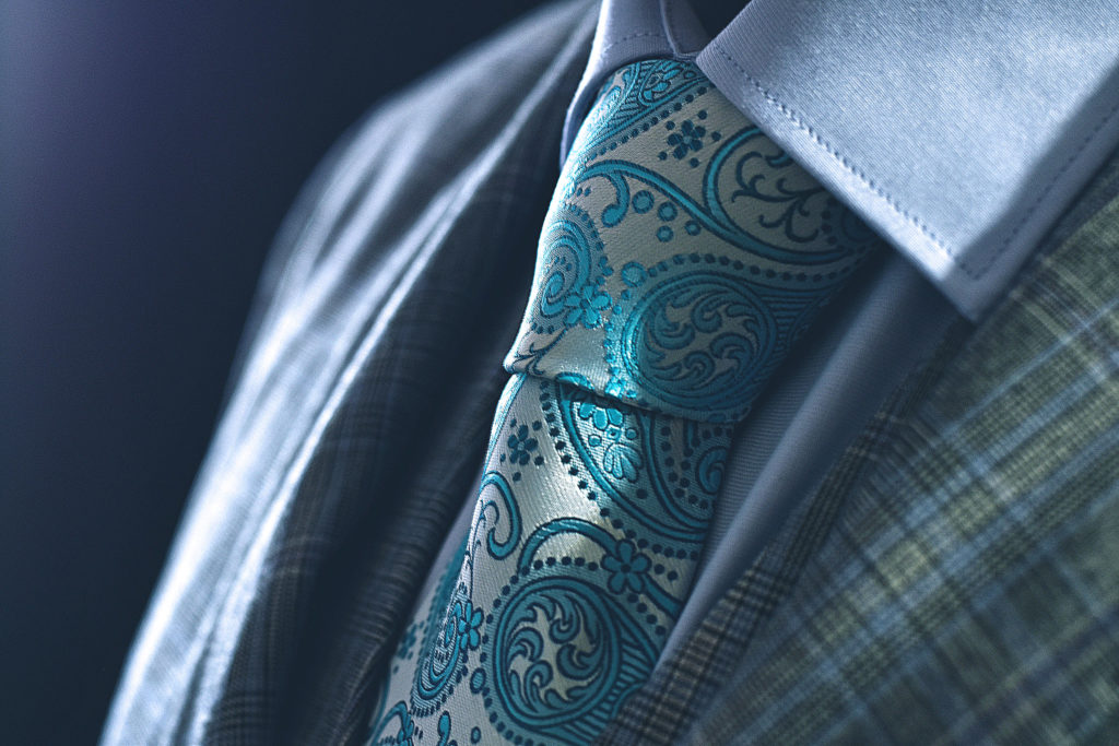 Detail produktu: Silk Necktie, Paisley, Turquoise
