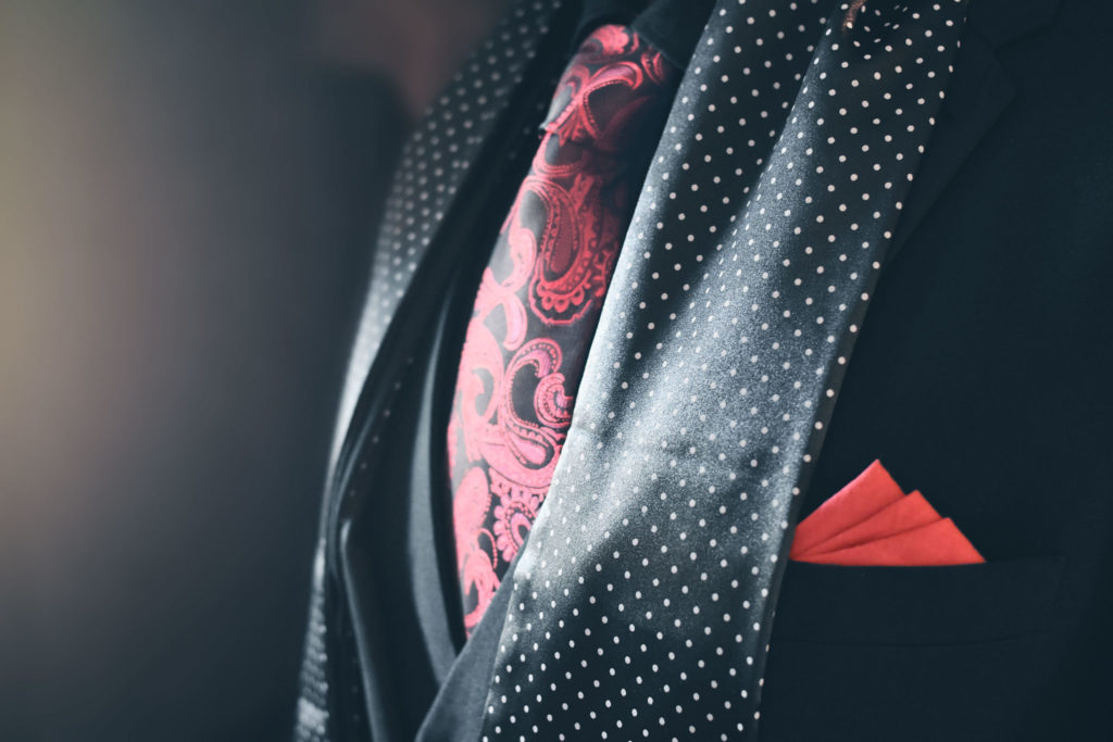 Detail produktu: Silk Formal Scarf, Polka Dot, Black