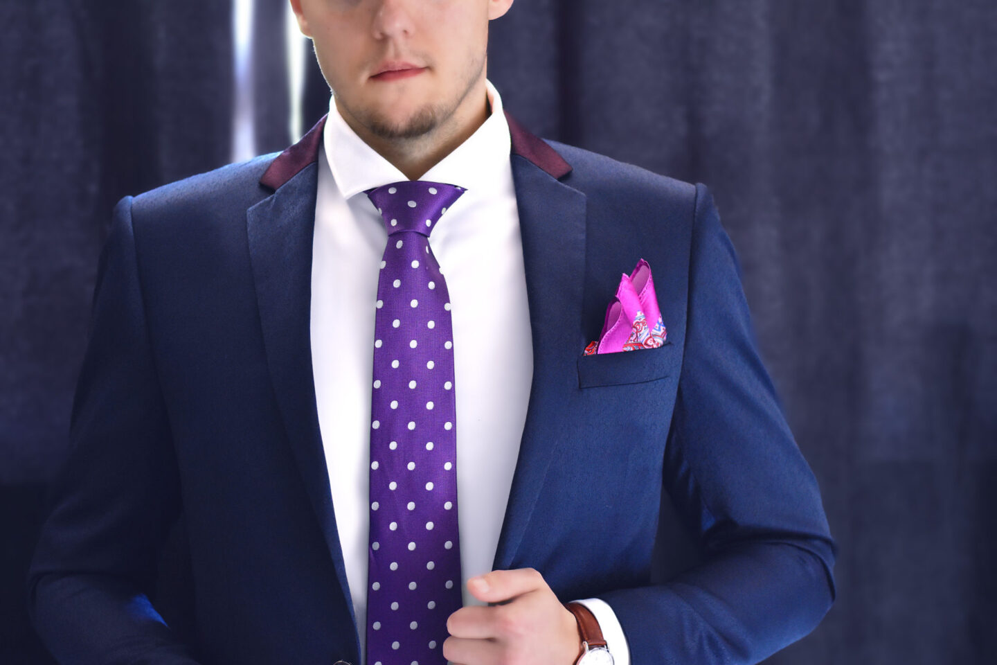 Ďalší pohľad: Darčekový Pánsky Set - Fialový, Pure Luxury Collection & Swarovski