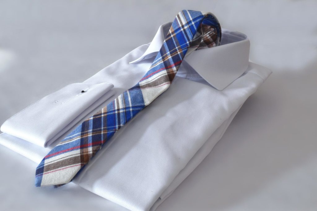 Detail produktu: Bavlnená Kravata, Modro Červená, Kockovaná