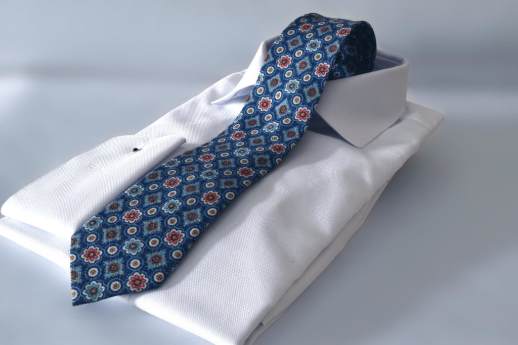 Detail produktu: Bavlnená Kravata, Navy Modrá, Foulard