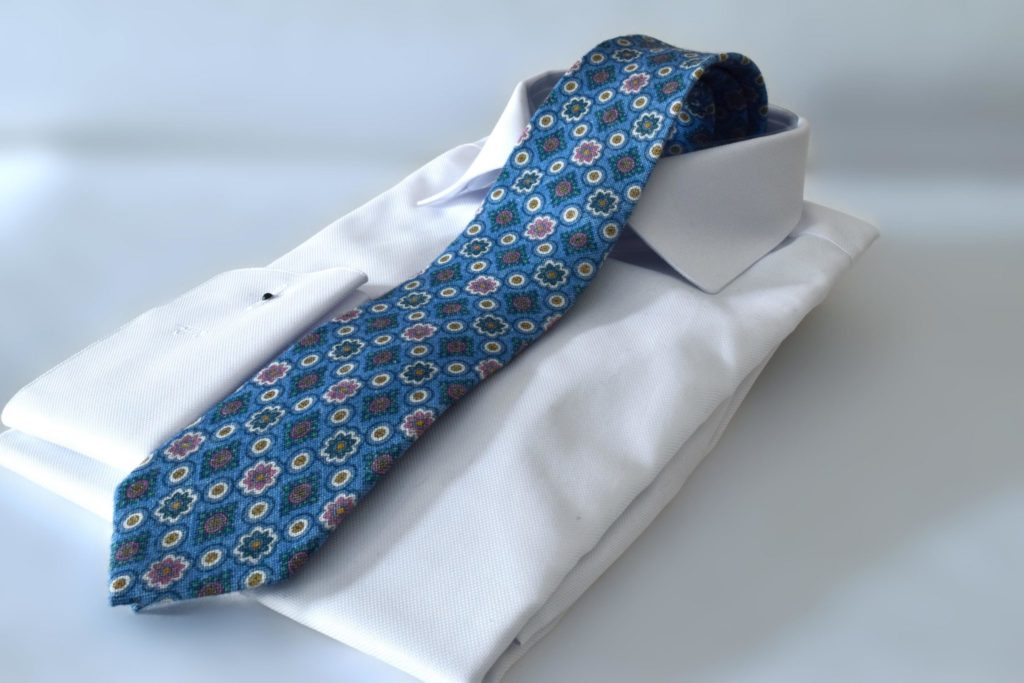Detail produktu: Bavlnená Kravata, Nebesky Modrá, Foulard