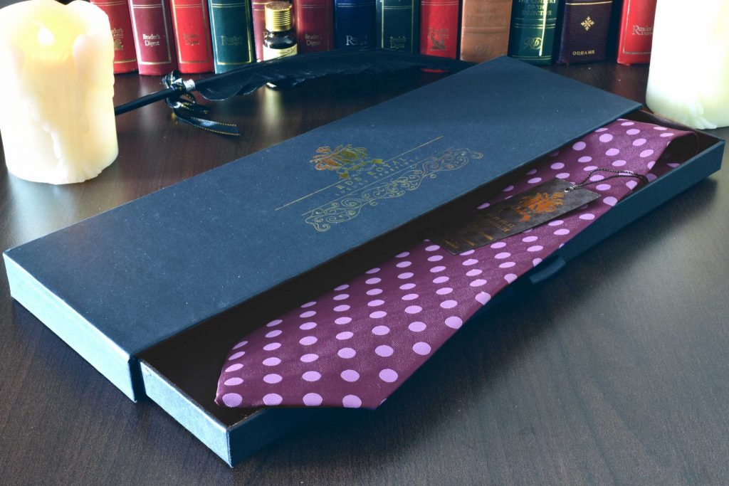 Detail produktu: Hodvábna Kravata, Bodkovaná, Vínovo-fialová