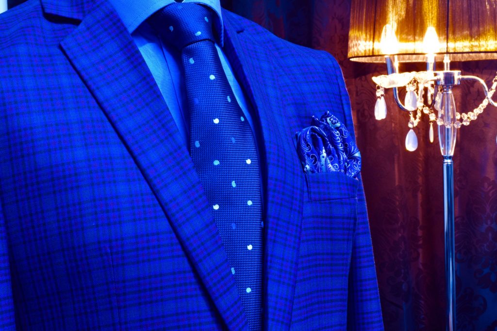 Detail produktu: Darčekový Pánsky Set – Modrý Paisley, Neapol Swarovski