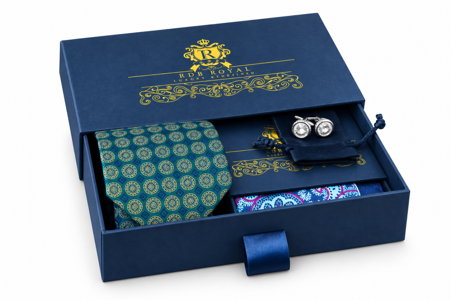Darčekový Pánsky Set - Zelený, Foulard, Pure Luxury Collection 2020