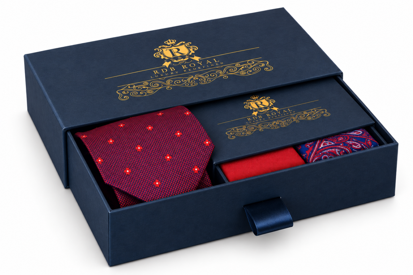Darčekový Pánsky Set – Červený Foulard